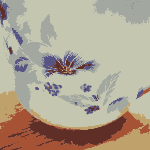SVG An aiflowers on a cup