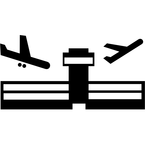 SVG An airport silhouette