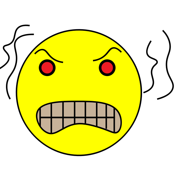 SVG An angry emoticon