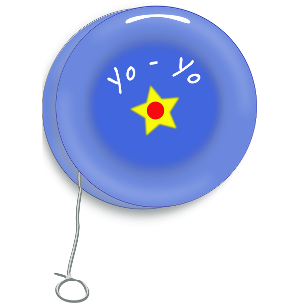 SVG An early version of the yo-yo toy vector image