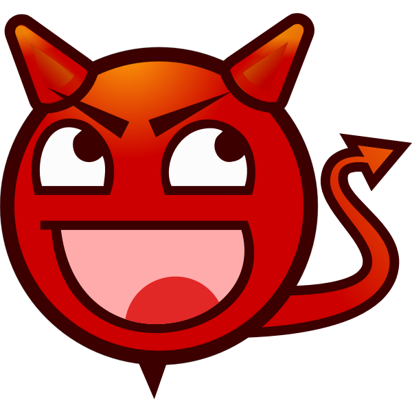 SVG An emoticon of a devil
