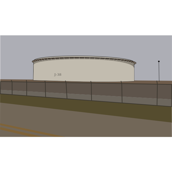 SVG An oil tank from the roadside vector