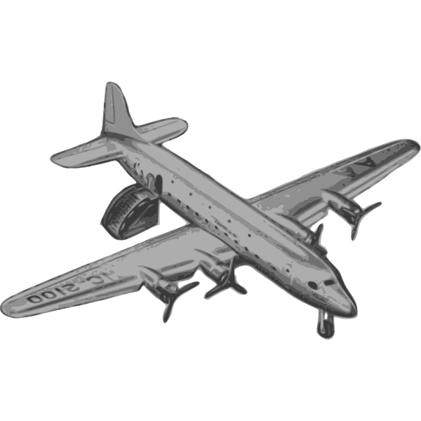 SVG An old grounded airplane
