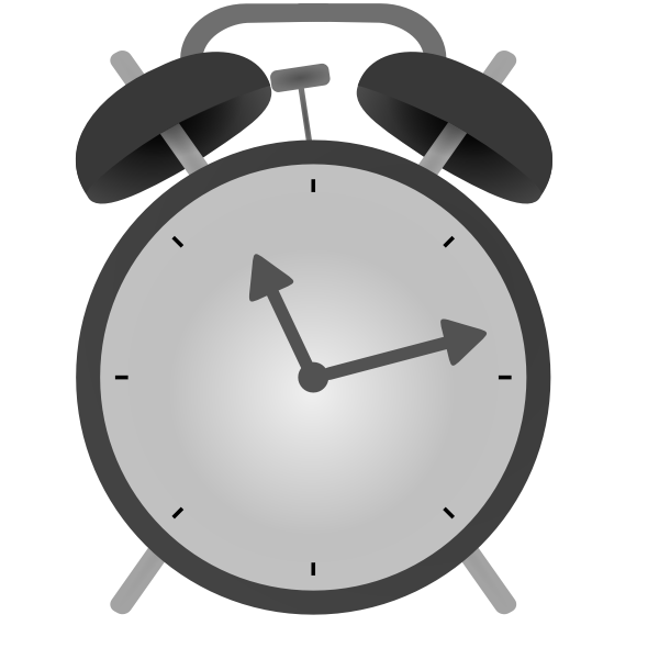 SVG Analog alarm clock vector drawing