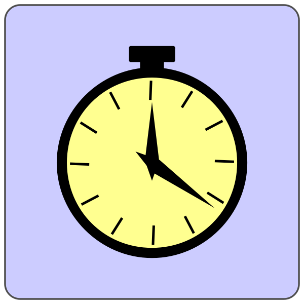 SVG Analog alarm clock vector icon