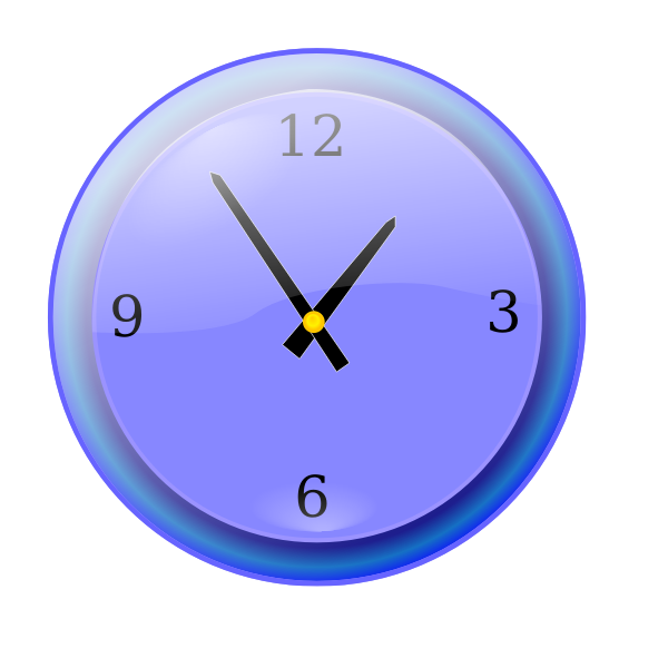 SVG Analog clock vector graphics
