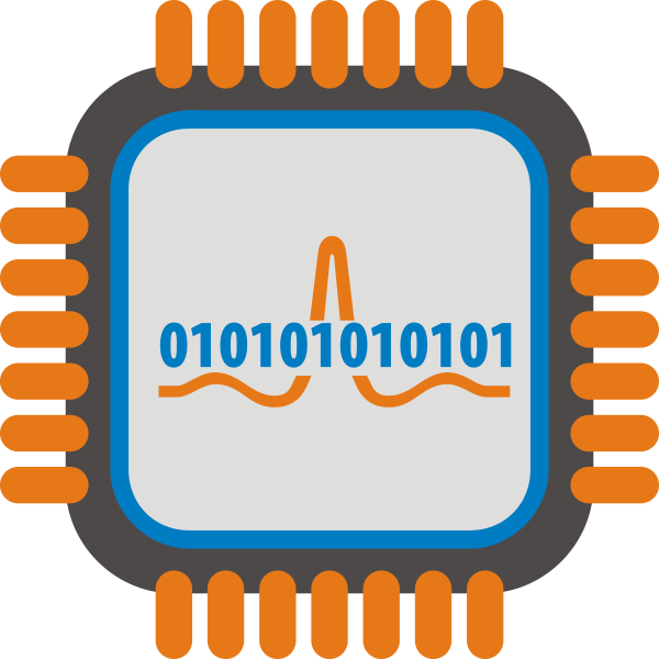SVG Analog to digital processor vector image