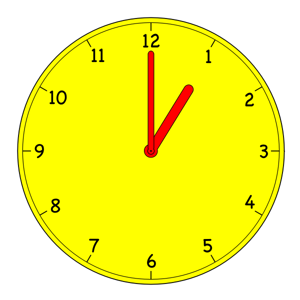 SVG Analogue clock vector graphics