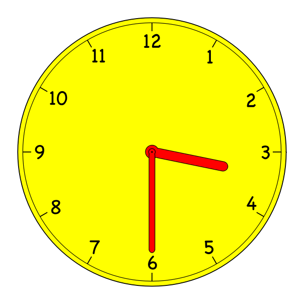 SVG Analogue clock vector graphics
