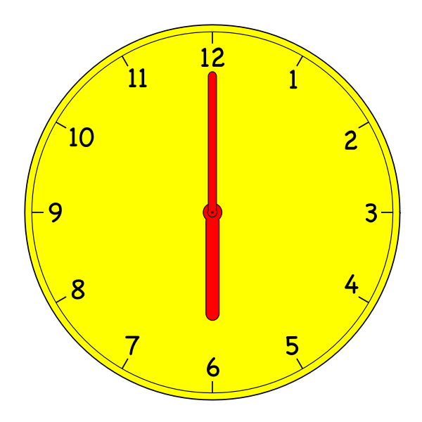SVG Analogue clock vector graphics