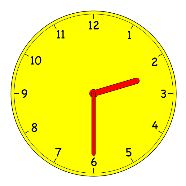 SVG Analogue clock vector image