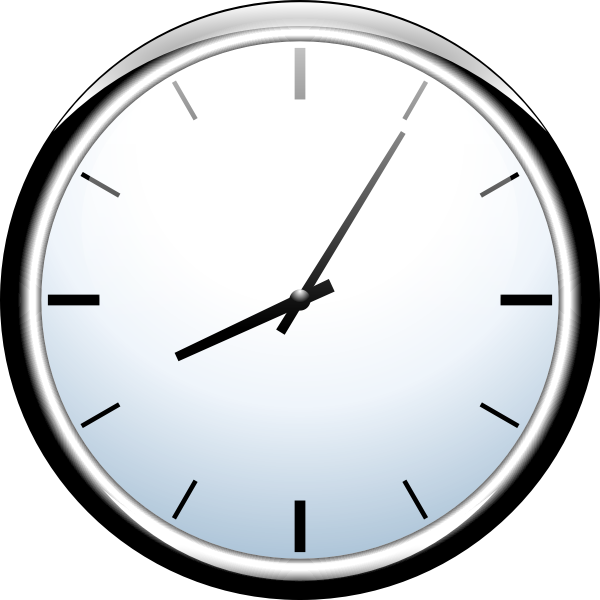 SVG Analogue wall clock vector illustration