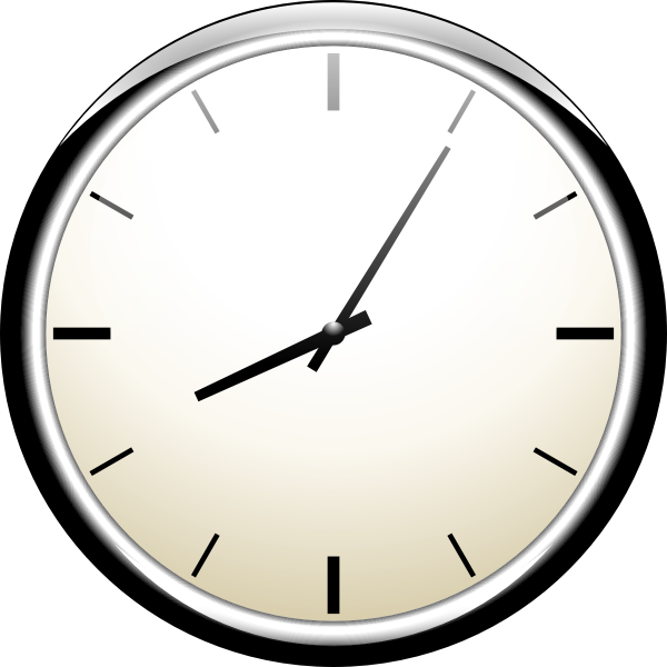SVG Analogue wall clock vector image