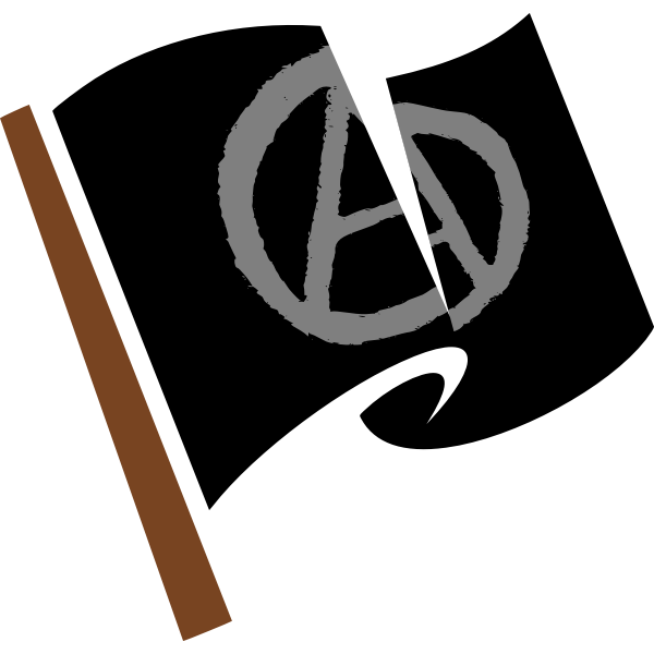 SVG Anarchist black flag