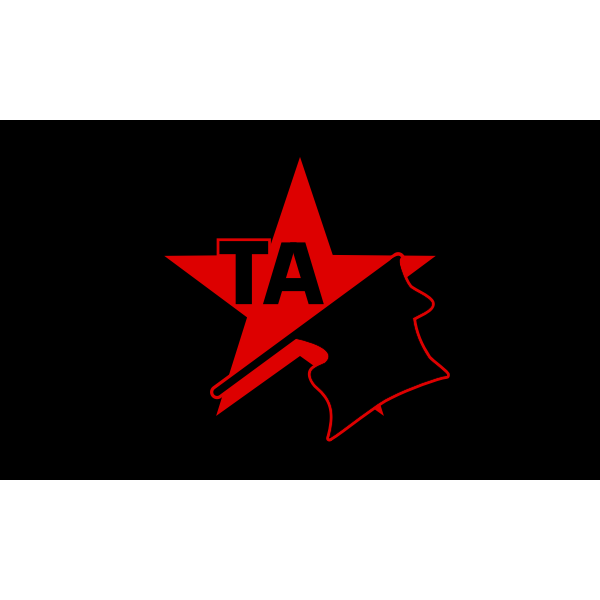 SVG Anarchist Emblem Flag
