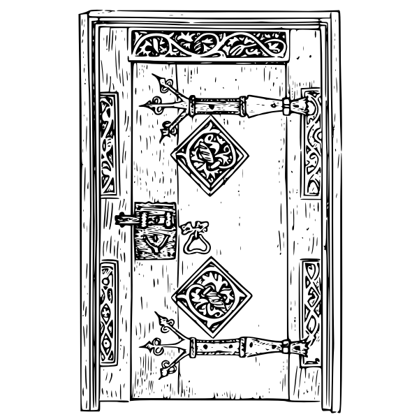 SVG Ancient door