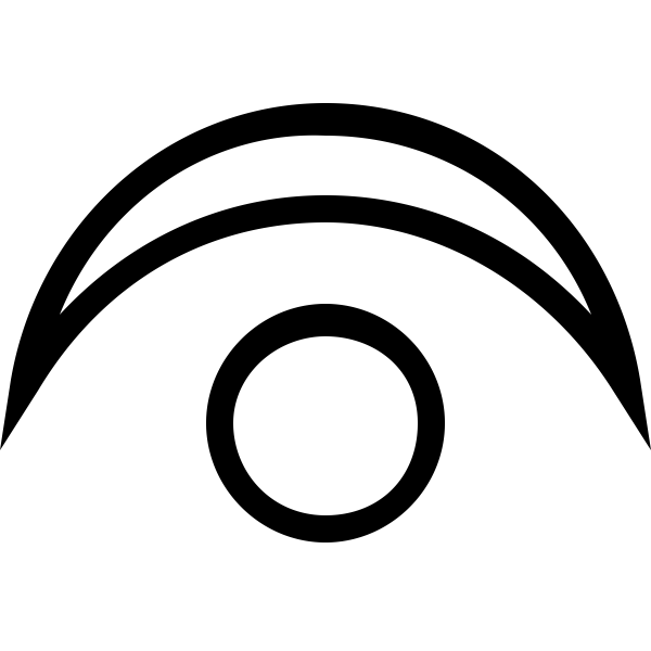 SVG Ancient sacred symbol of Sun and Moon