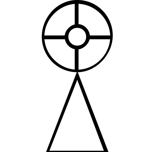SVG Ancient symbol of Earth and Sun