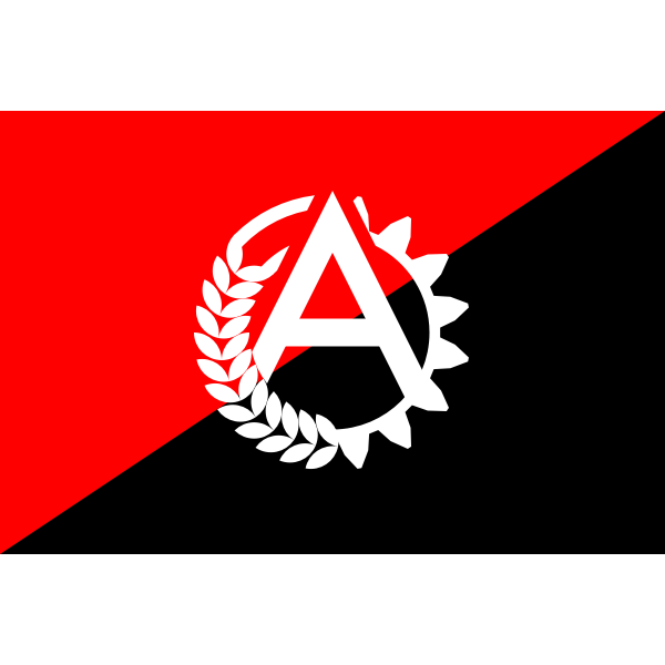 SVG Ancom flag with logo
