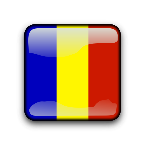 SVG Andorra flag button vector