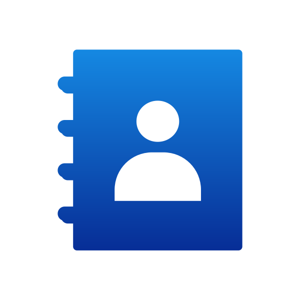 SVG Android contacts vector image