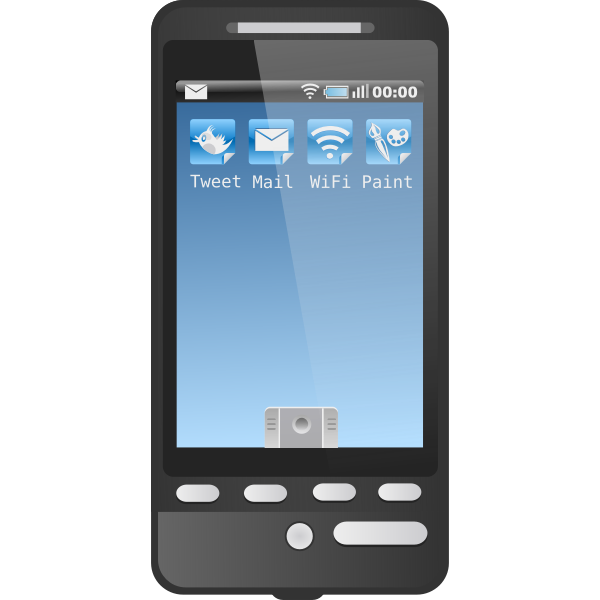 SVG Android phone vector illustration