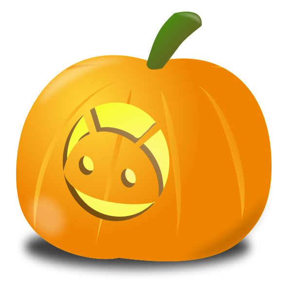 SVG Android pumpkin vector drawing