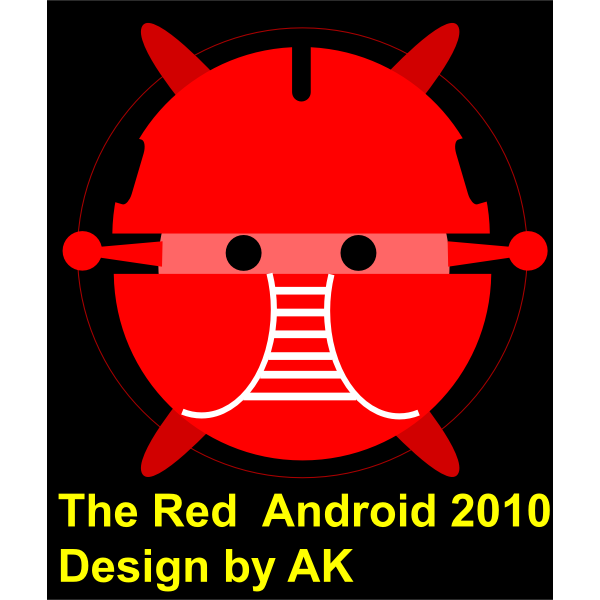 SVG android red android robot bujung