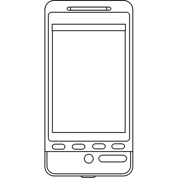 SVG Android touchscreen smartphone vector graphics