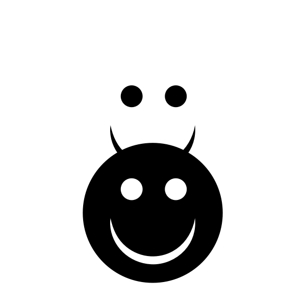 SVG Angel and demon emoji