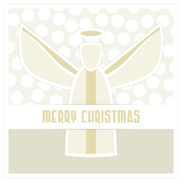 SVG Angel greeting card vector clip art