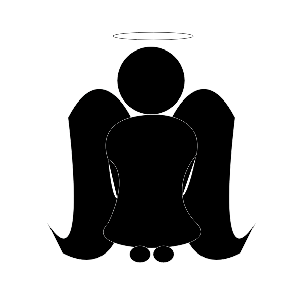 SVG Angel silhouette