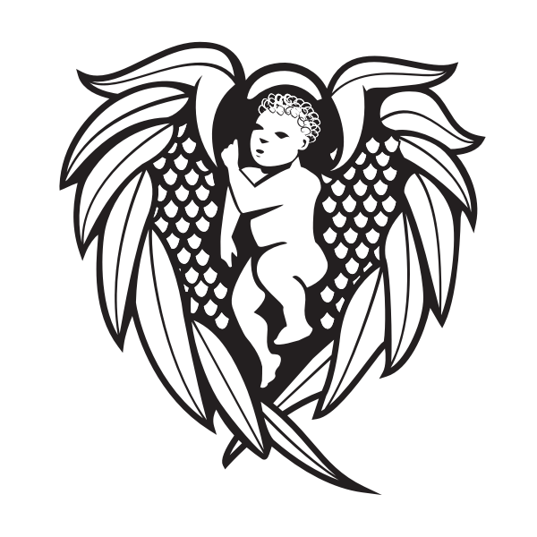 SVG Angel silhouette cut file