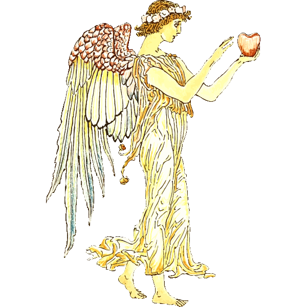 SVG Angel with apple