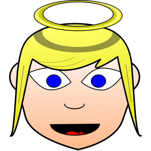 SVG Angel with halo