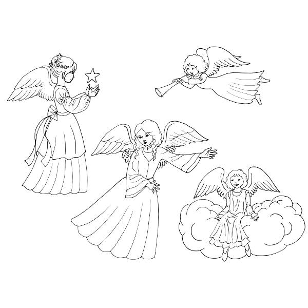 SVG Angels drawing