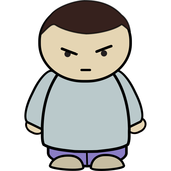SVG Angry boy