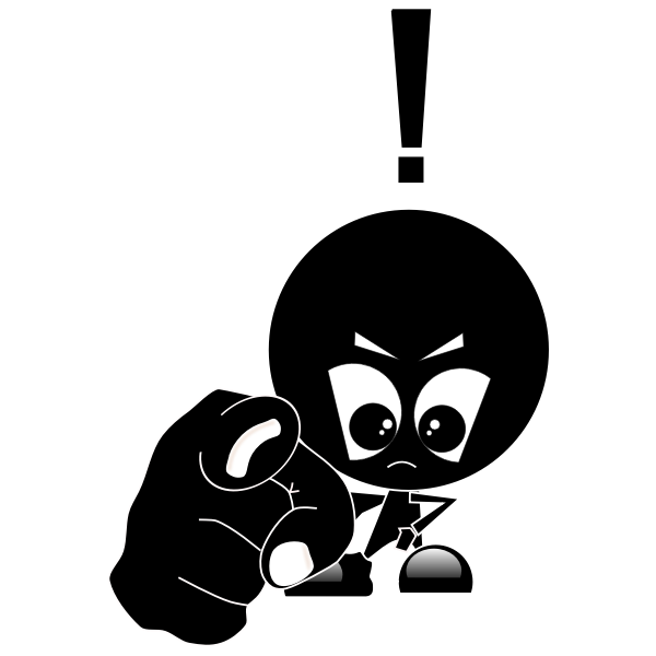 SVG Angry boy image