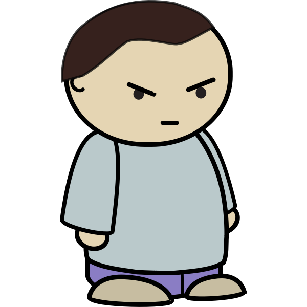 SVG Angry child