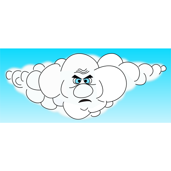 SVG Angry cloud