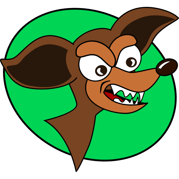 SVG Angry dog