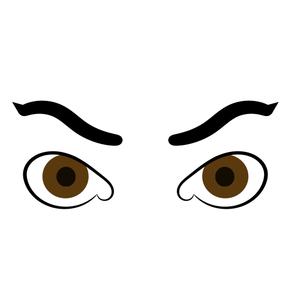 SVG Angry eyes