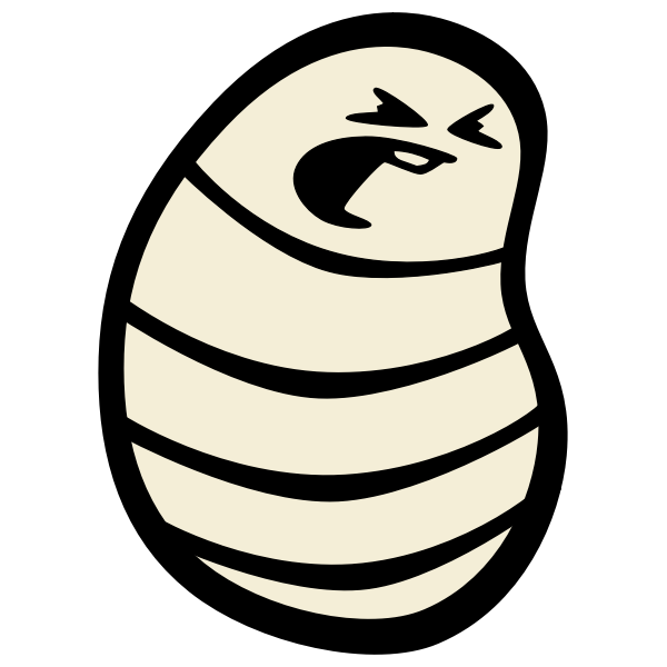 SVG Angry maggot vector image