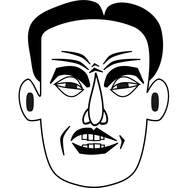 SVG Angry man image