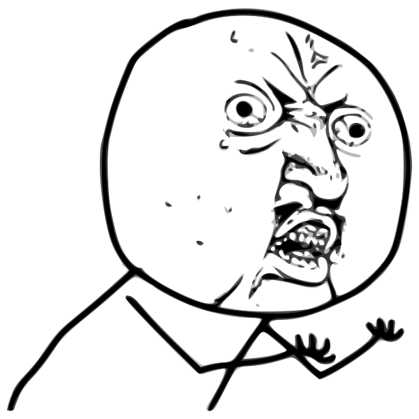 SVG Angry meme vector sketch