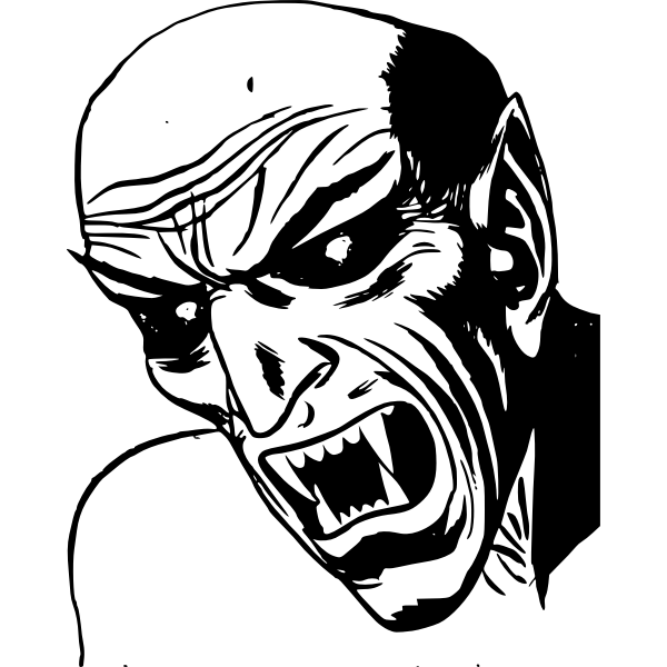 SVG Angry monster