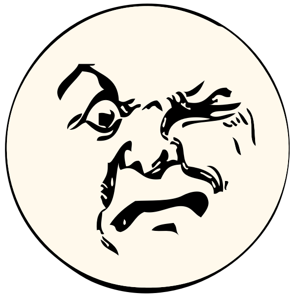 SVG angry moon
