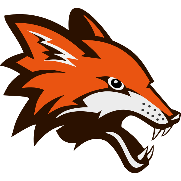 SVG Angry orange fox vector illustration