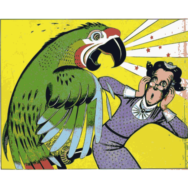 SVG Angry parrot
