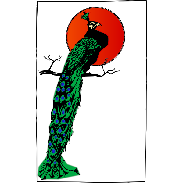 SVG Angry Peacock